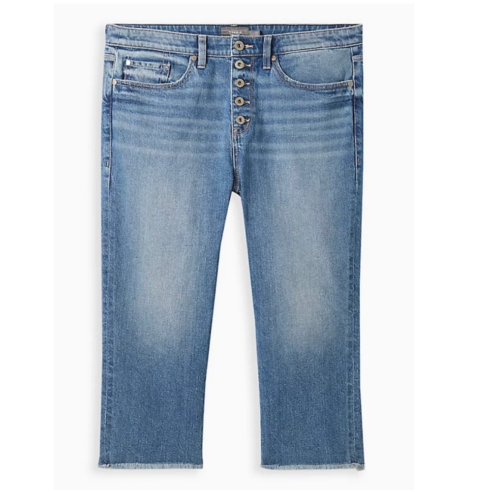 Torrid Crop Stovepipe High Rise Jean sz 12